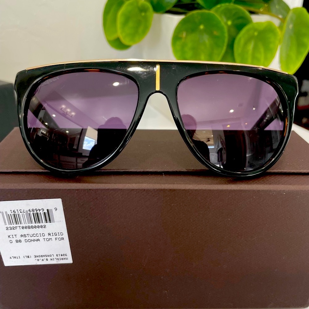 Balmain sunglasses brown and gold
